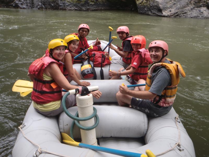 In the boat.....